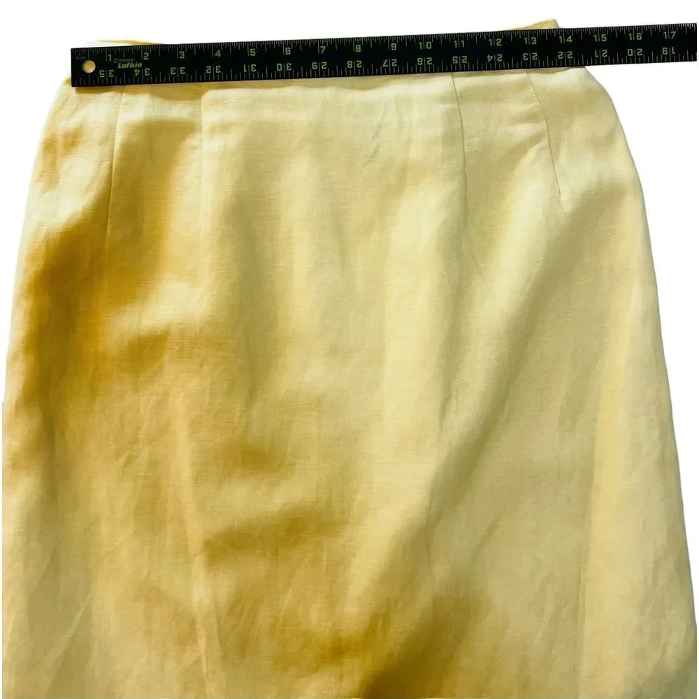 Jessica Howard Yellow Vintage 2 Piece Skirt Set‎ Embroidered Granny Chic Size 10